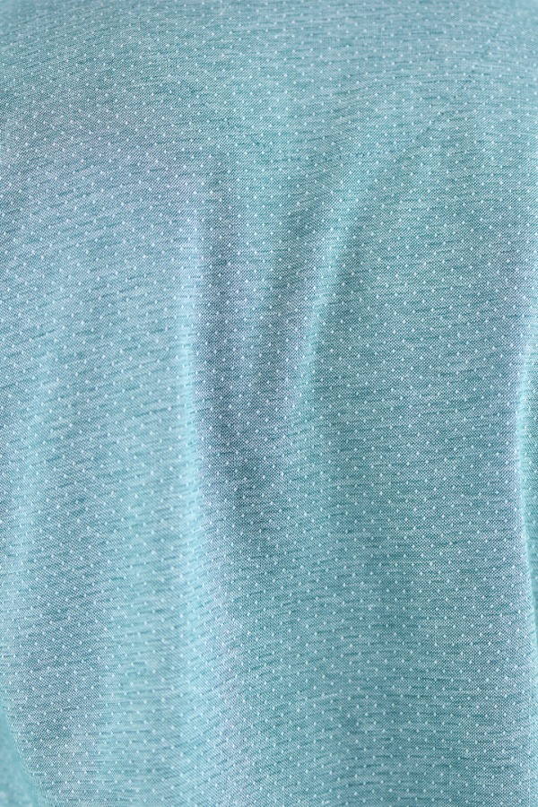 Playera Tipo Polo Tela Tipo Tejido Color Verde Con Bolsa Falsa Para Caballero